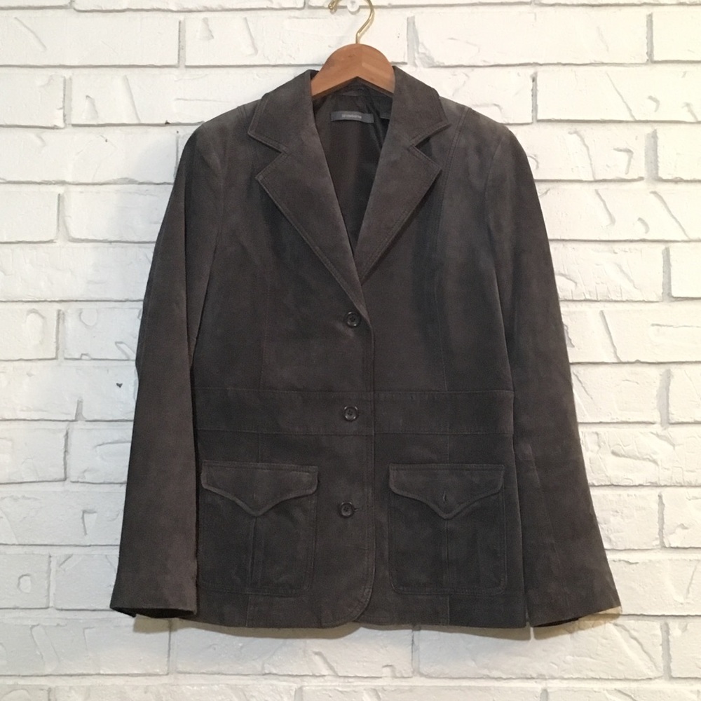 Rich Taupe Suede Jacket